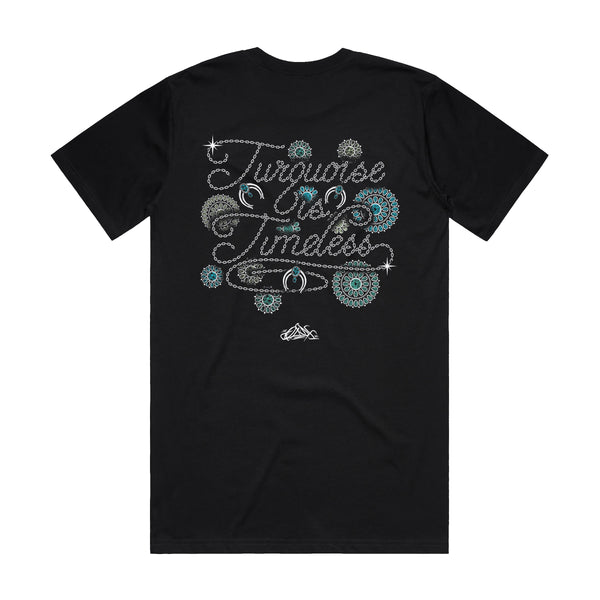 Turquoise is Timeless Men's Black Tee – OXDX Clothing