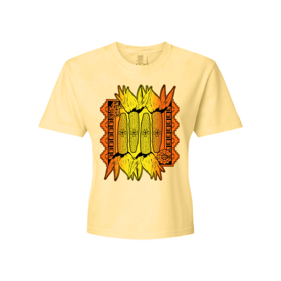 Corn Soverignty Crop Tee (Butter)