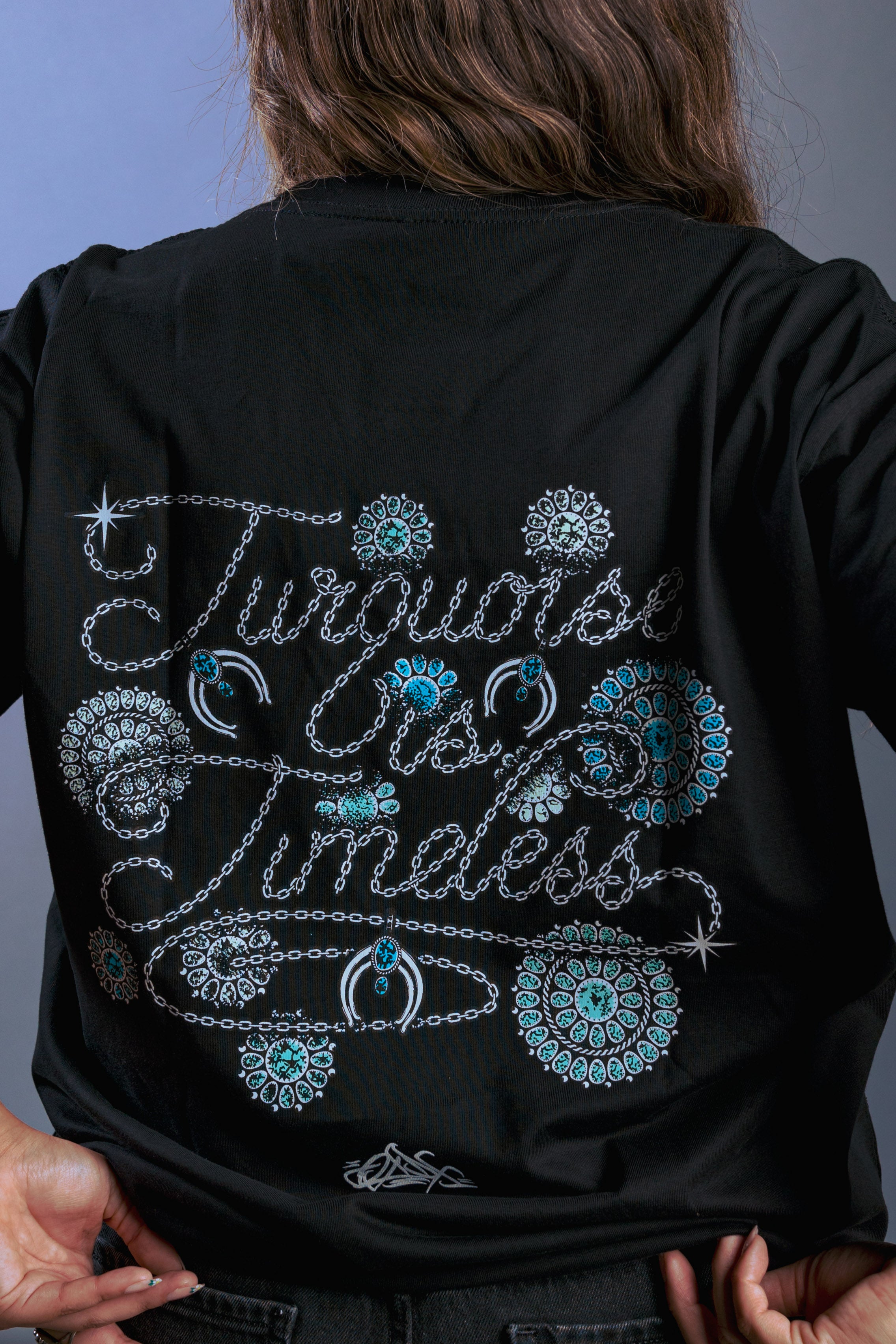 Turquoise is Timeless Men's Black Tee – OXDX Clothing