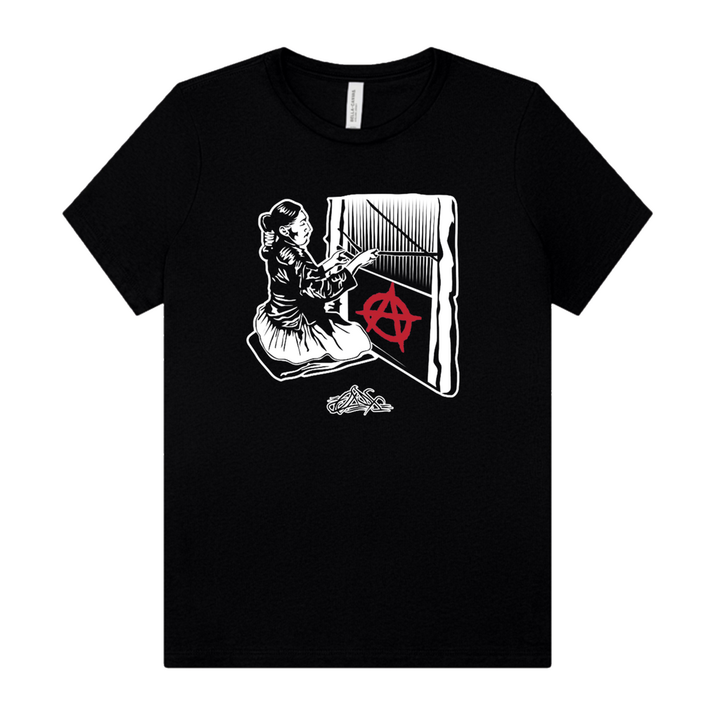 Grandma Anarchy Women's Fitted Tee (Black)