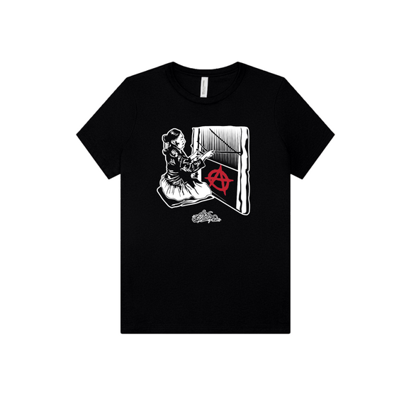 Grandma Anarchy Women's Fitted Tee (Black)
