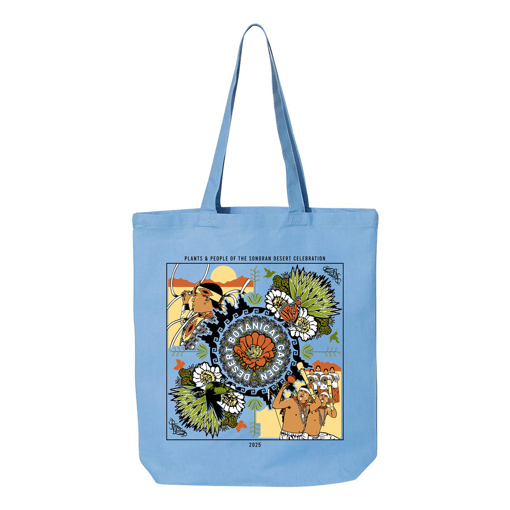 Desert Botanical Garden Plants & People Tote (Carolina Blue)