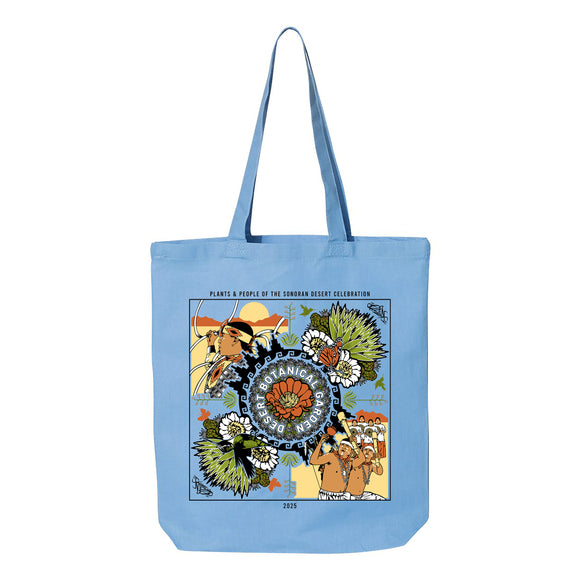Desert Botanical Garden Plants & People Tote (Carolina Blue)