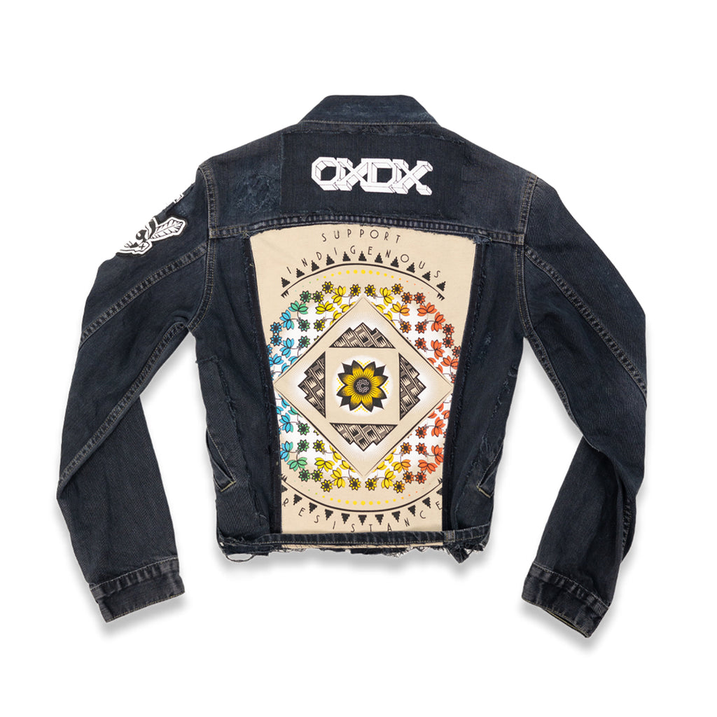 Support Indigenous Resistance Denim Jacket (Women’s XSmall)