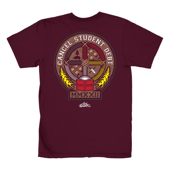 Cancel Student Debt Tee (Maroon)